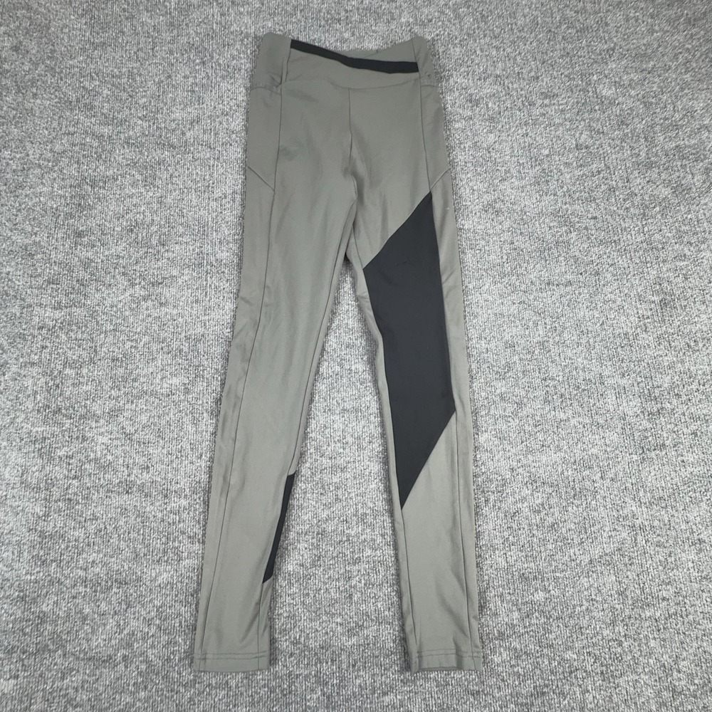 Gymshark Leggings Womens Small Gray Colorblock Ankle Yoga Pants Stretch Athletic